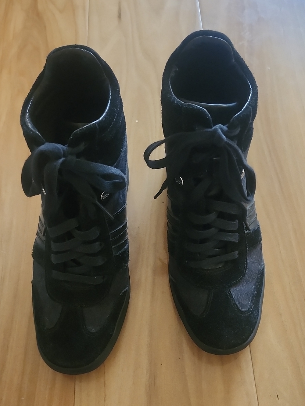 Coach Wedge Sneaker Black High-Top Sneakers
